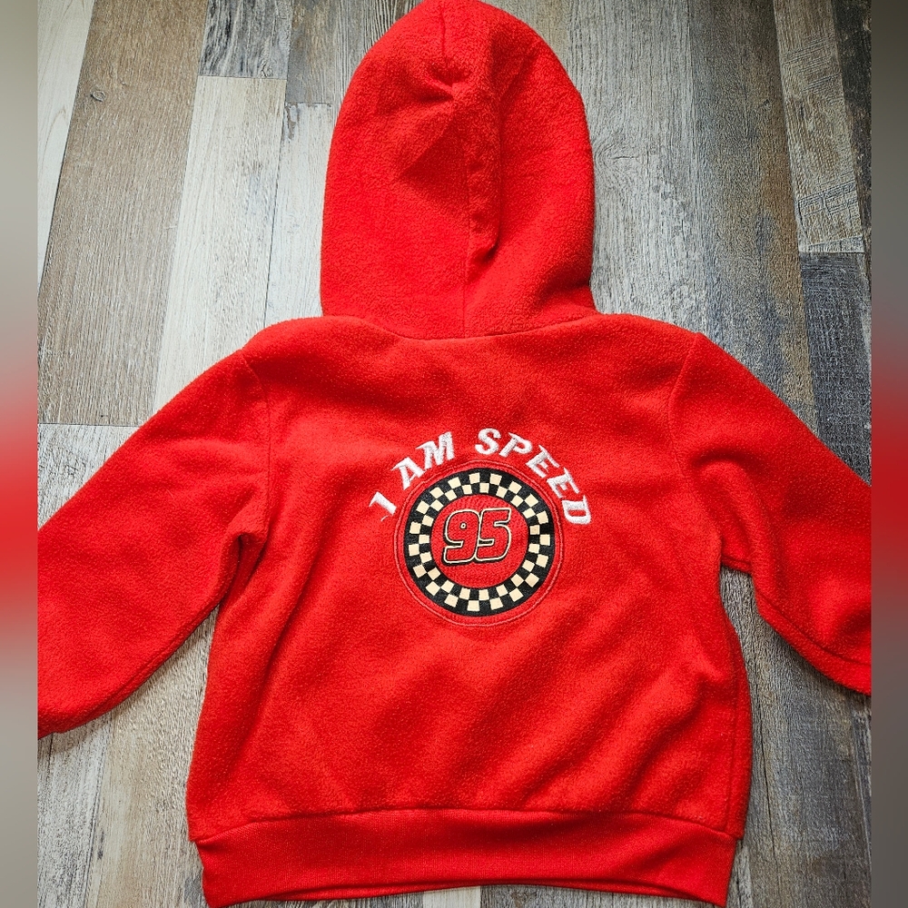 Disney X Pixar Cars Lightning McQueen 3T Fleece Hoodie - Picture 5 of 6